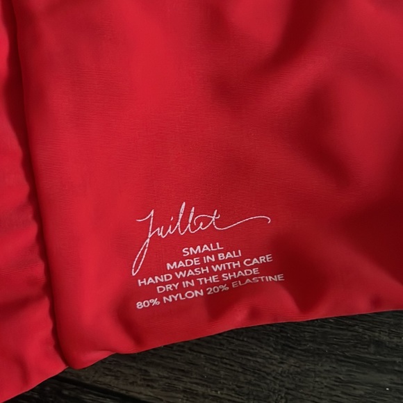 Red Tube Bikini Top - Picture 3 of 3